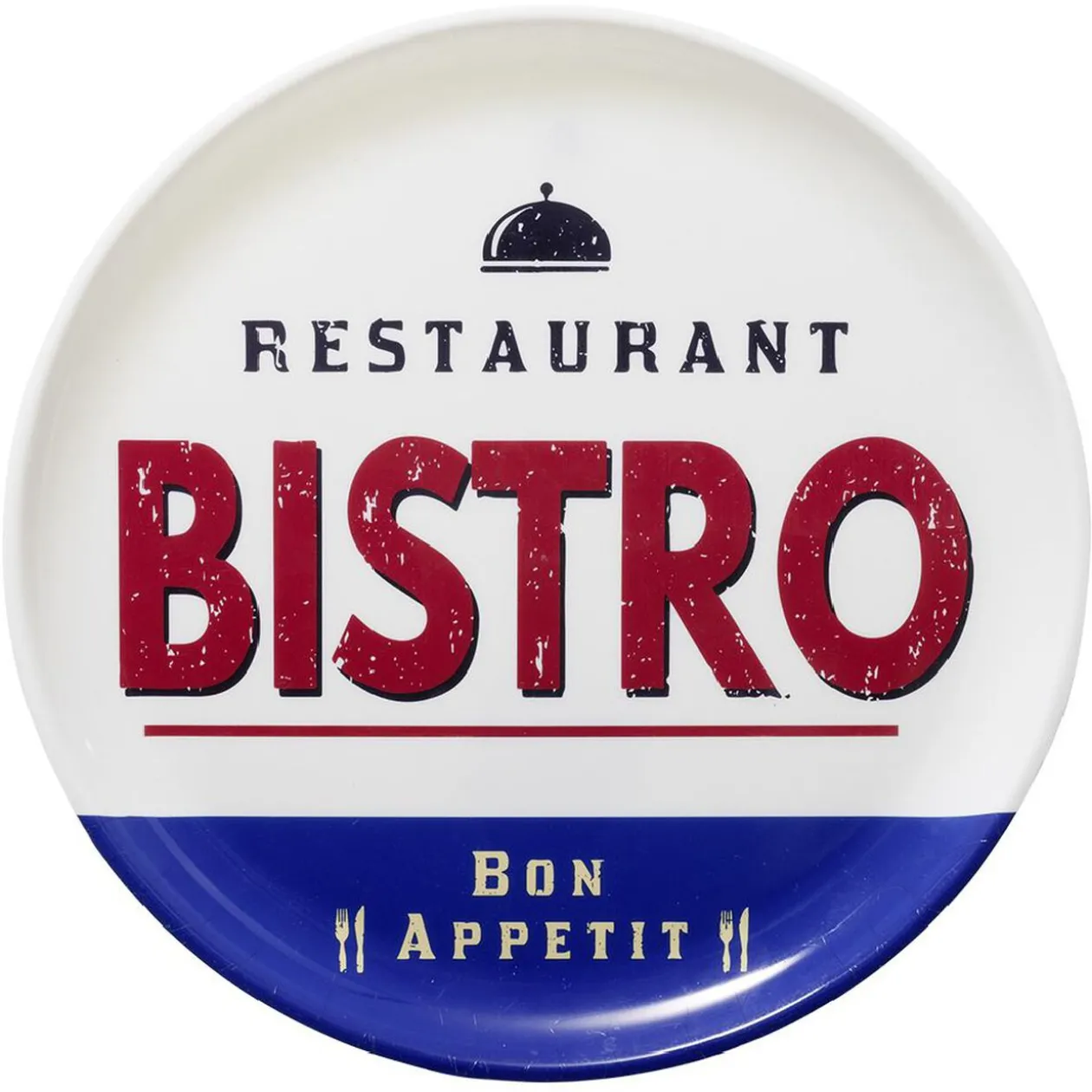 Plateau rond style vintage Ø34,5 cm