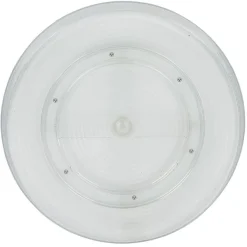Plateau rotatif en plastique transparent - Ø29,4xH4cm