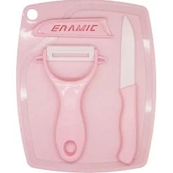 Éplucheur et couteau avec protection inscription ajourée Ceramic