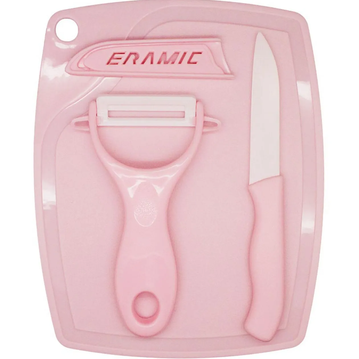 Éplucheur et couteau avec protection inscription ajourée Ceramic