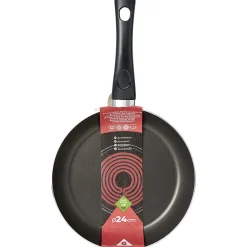 Poêle aluminium noir et rouge Ø24cm