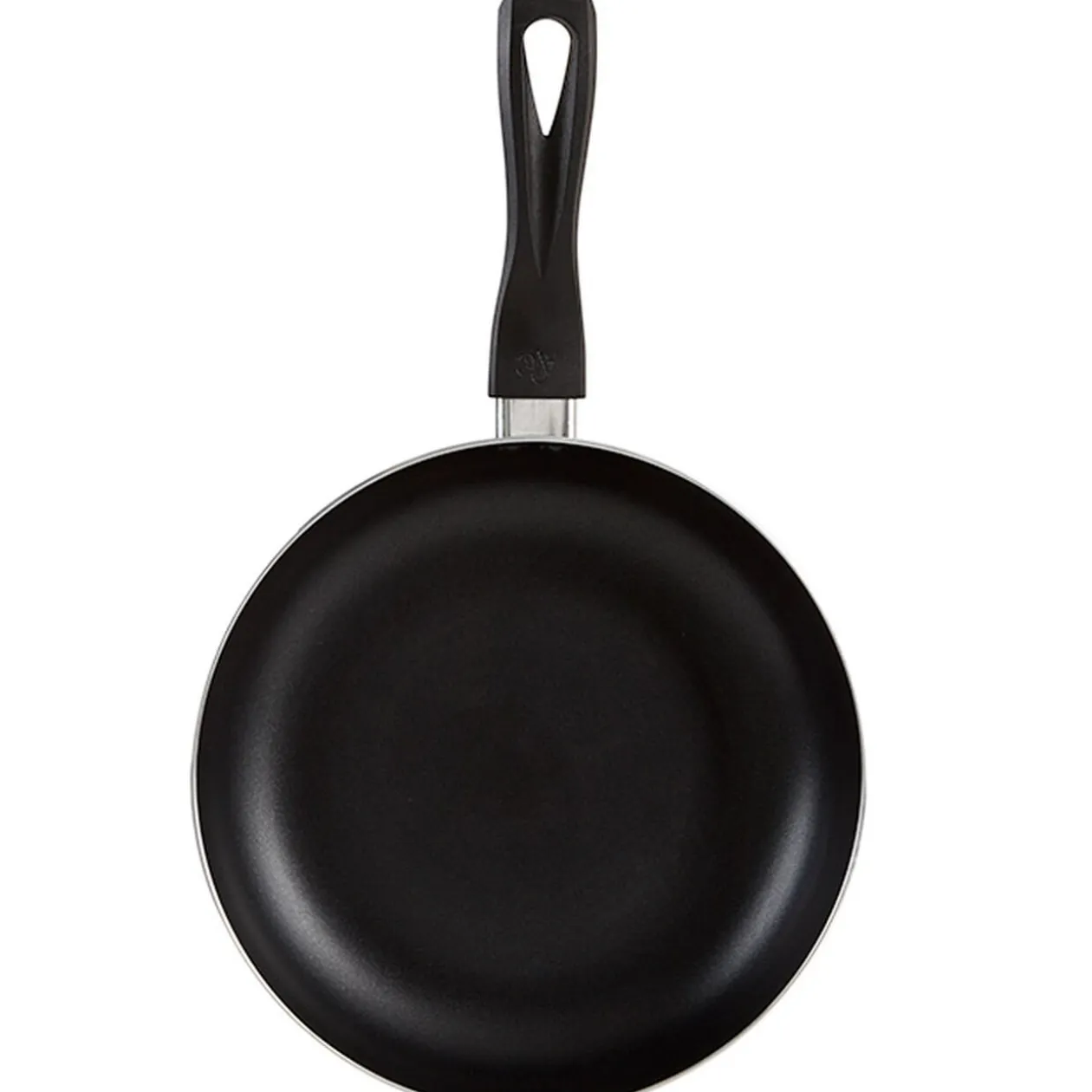 Poêle antiadhésive aluminium dégradé gris poignée bakélite noire