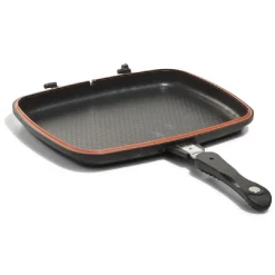 Poêle grill double face