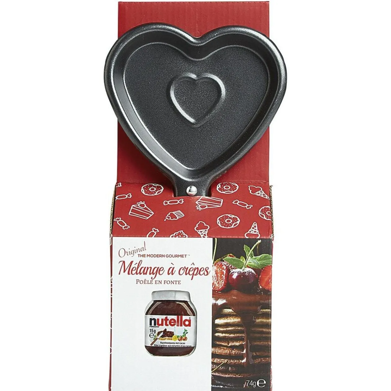 Poêle mini crêpe fantaisie noir acier