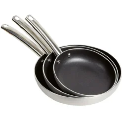 Poêle revêtement anti-adhérent x3 - Tous feux dont induction