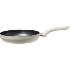 Poêle ronde en aluminium taupe x2