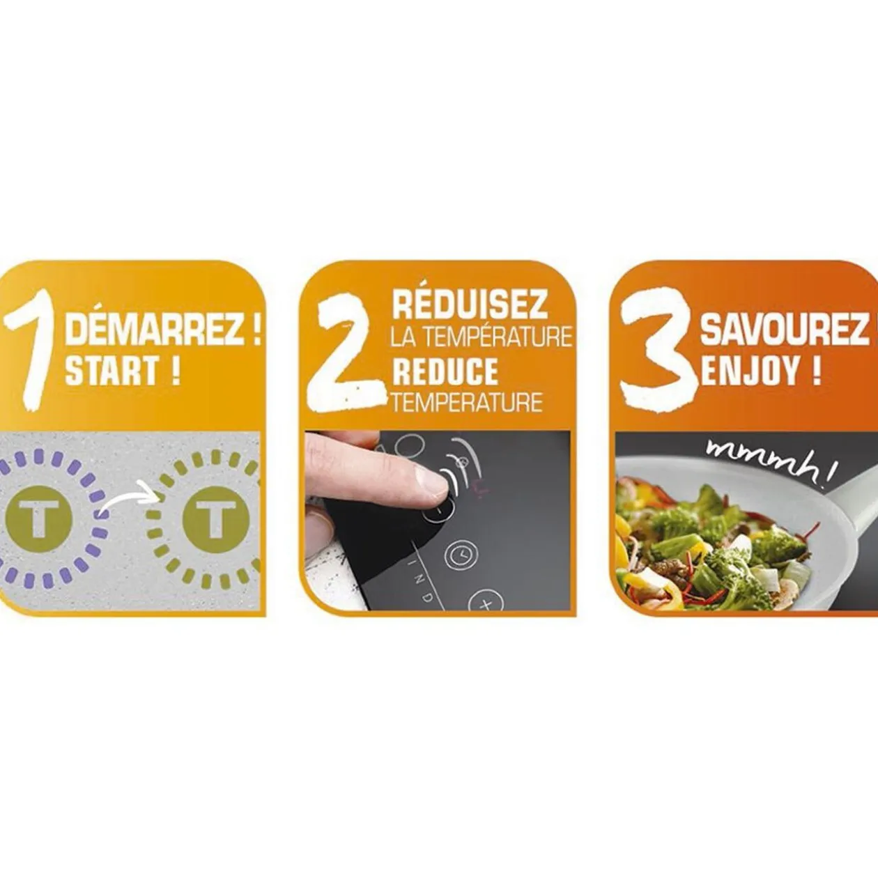 Poêle tefal Preserve en céramique avec indicateur thermo-spot ø 28 cm