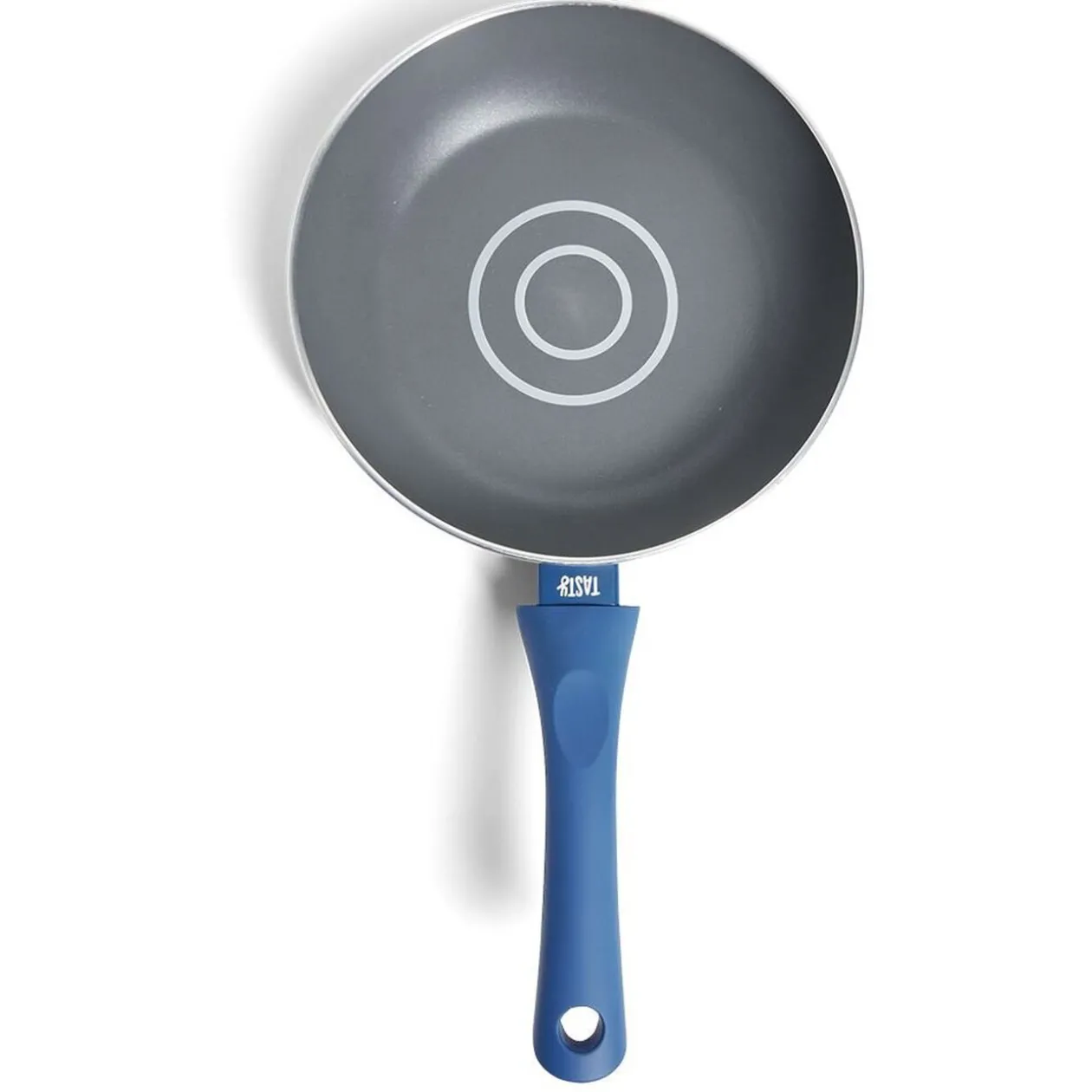 Poêle tous feux Ø28cm aluminium gris et bleu