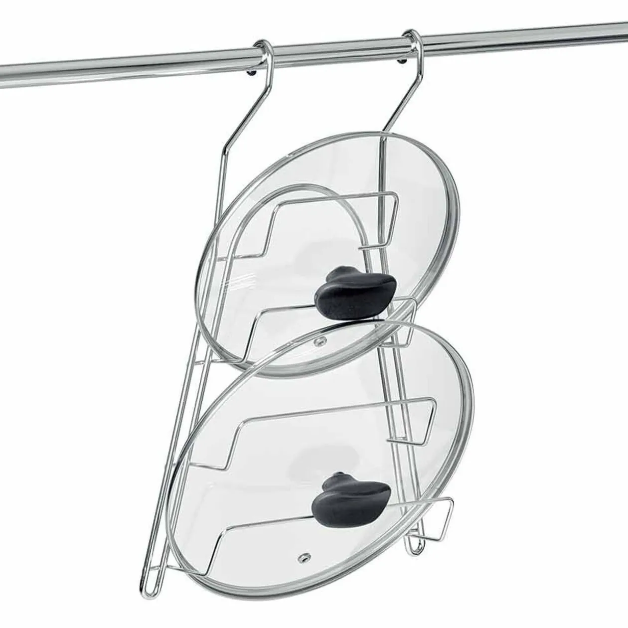 Porte couvercle en inox pour barre de crédence