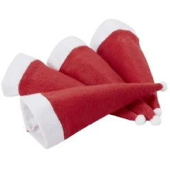 Porte couverts en forme de bonnet de Noël x4