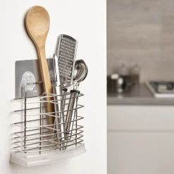 Pot à ustensiles adhésif