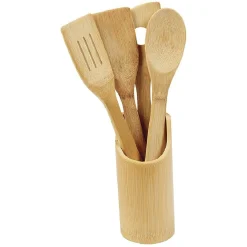 Pot avec ustensiles en bambou