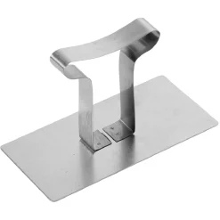 Poussoir inox gris