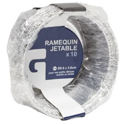 Ramequin en aluminium diamètre 8,6cm par 10