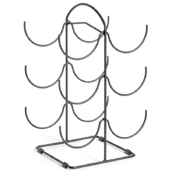 Range bouteille vertical 6 emplacements métal 19x25xH40cm