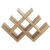 Range bouteilles 8 compartiments bois naturel