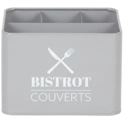Range couvert BISTROT en métal gris