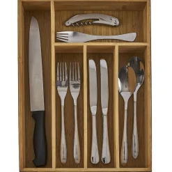 Range couvert en bambou naturel