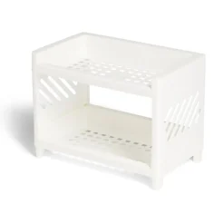 Rangement à épices Sun Day polypropylène blanc L24x18xH14,5cm