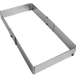 Rectangle à pâtisserie extensible inox