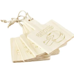 Repose poêlon à raclette en bois x4