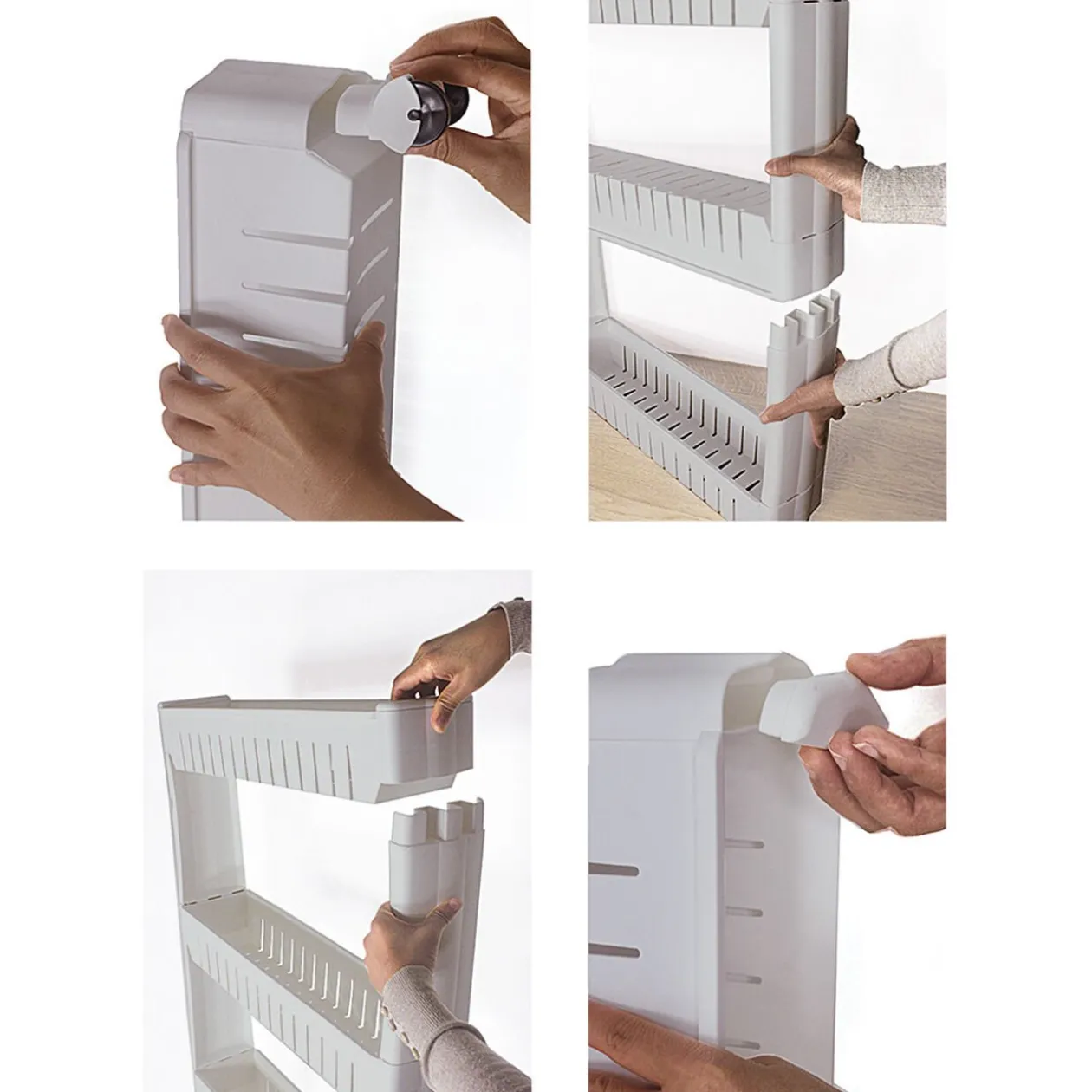 Resserre 2en1 avec fonction table blanc