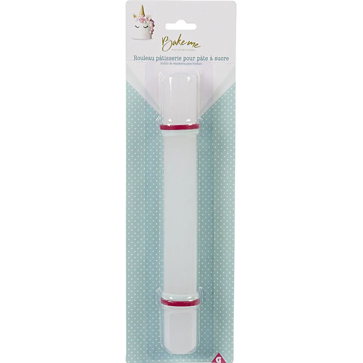 Rouleau à pâtisserie pour pâte à sucre L. 23 cm