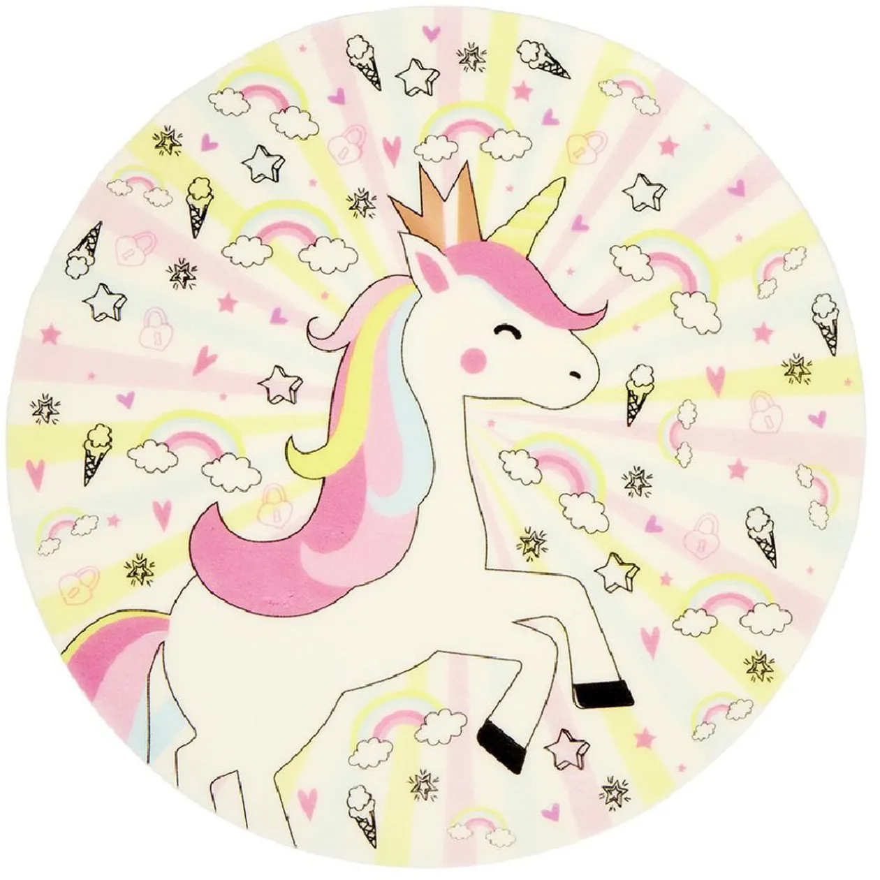 Rouleau de pâte à sucre motif licorne 150 g