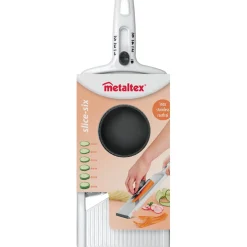 Râpe multiusage Metaltex mandoline 6 épaisseurs de coupe