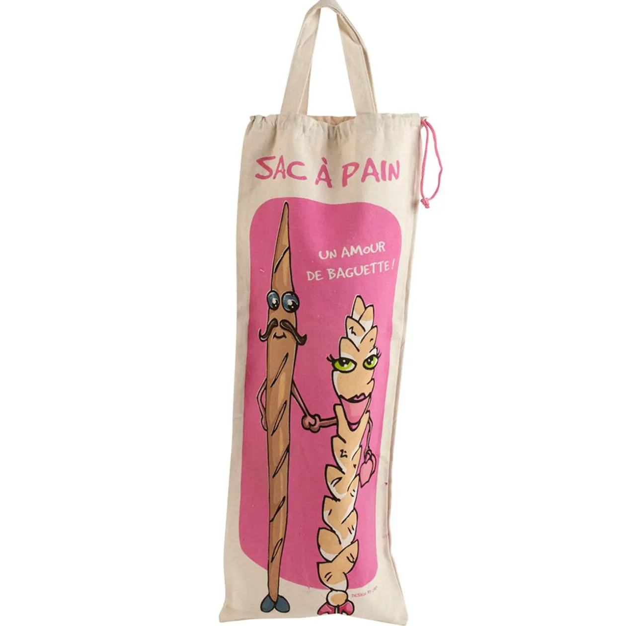 Sac à pain humoristique en coton