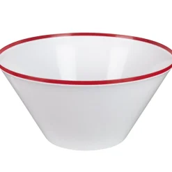 Saladier blanc bord coloré