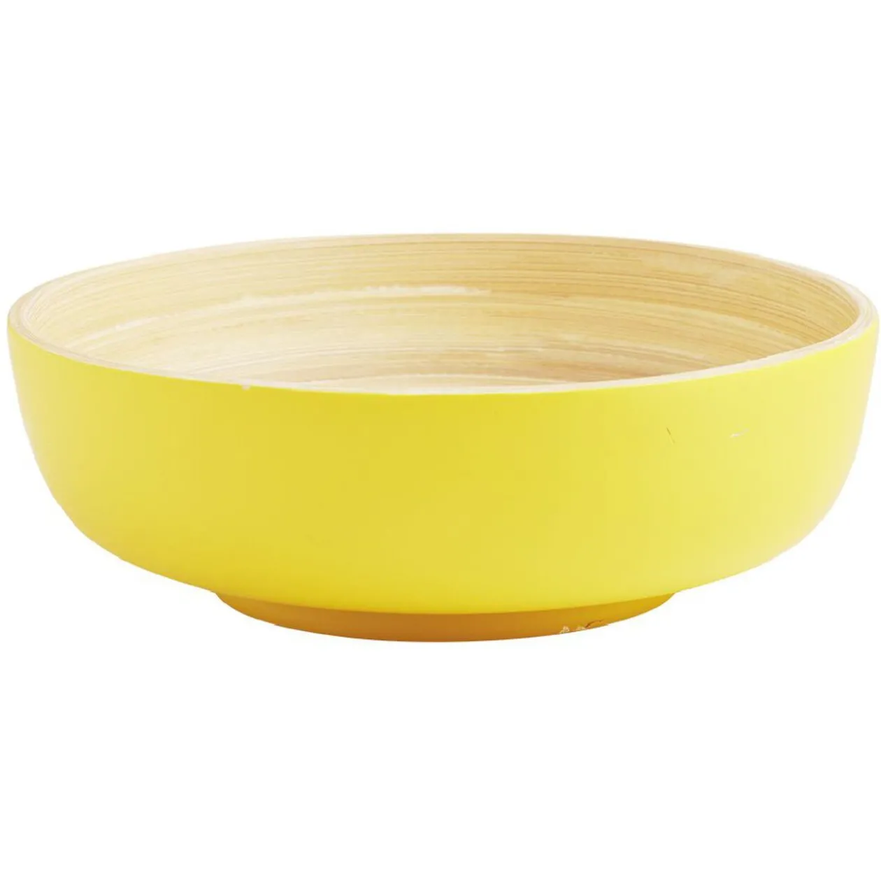 Saladier coloré en bambou