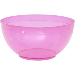 Saladier en plastique coloré avec couverts de service