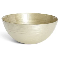 Saladier en verre doré Ø30xH10cm