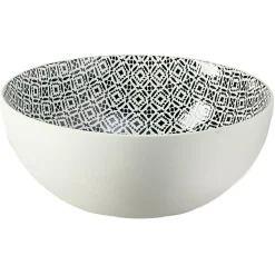 Saladier motif géométrique en céramique