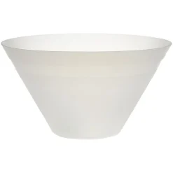 Saladier plastique blanc translucide Ø28xH10 cm