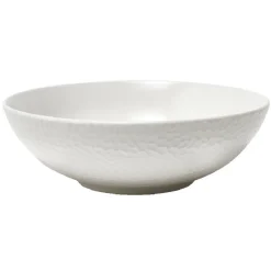 Saladier porcelaine embossé blanc