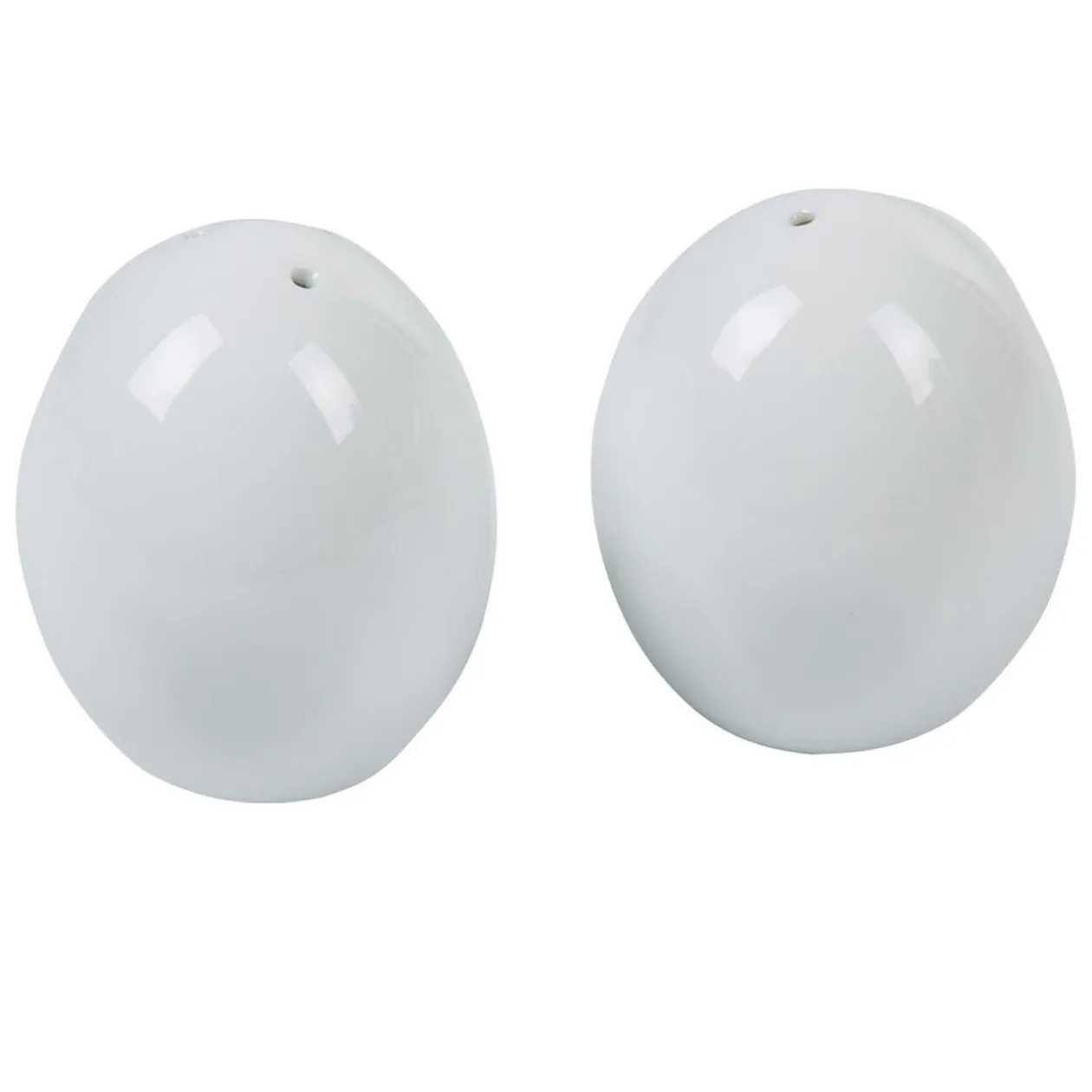 Salière et poivrière blanches