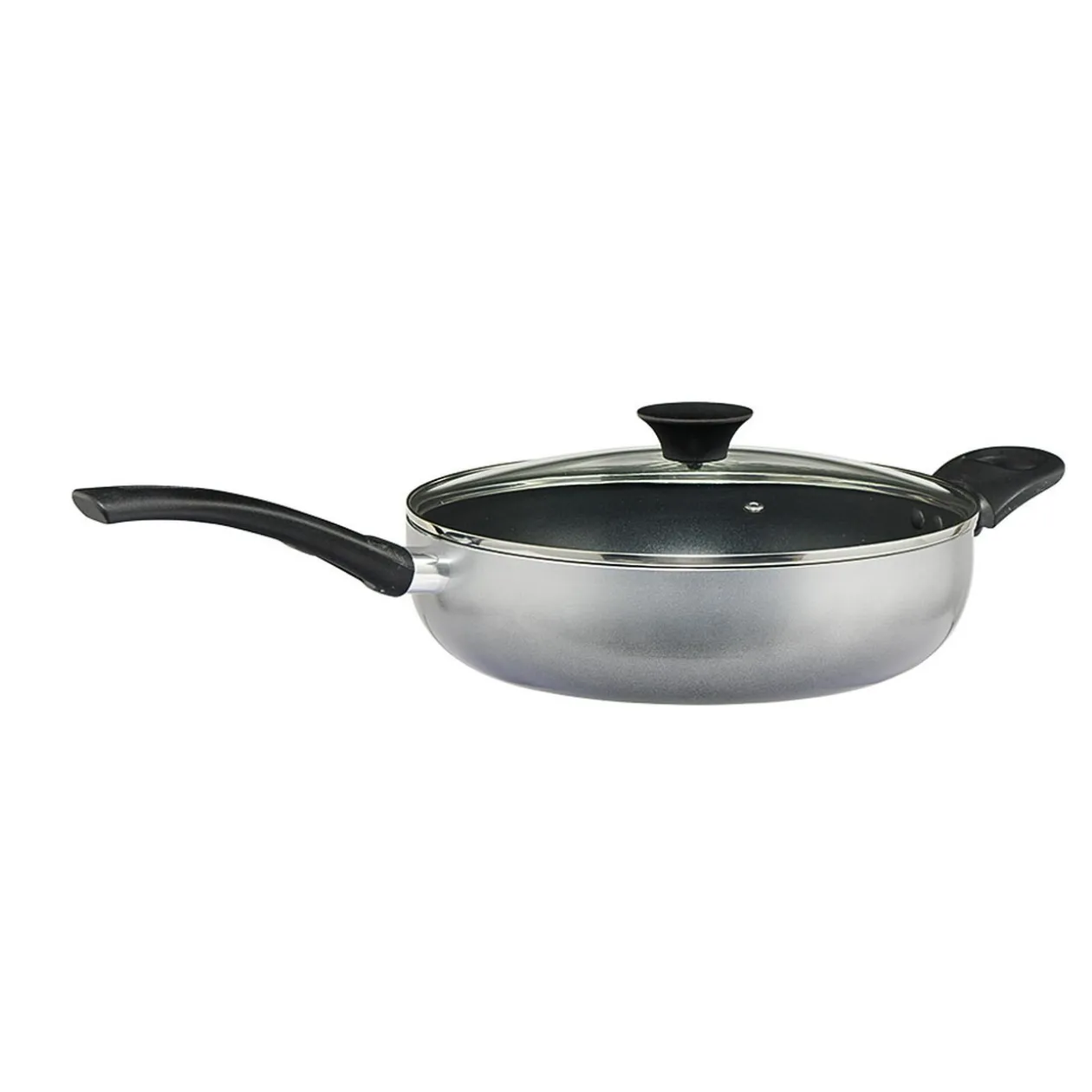 Sauteuse aluminium anti adhérente grise Ø 28