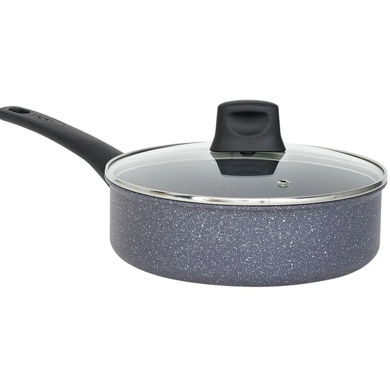 Sauteuse Tefal aluminium effet pierre avec couvercle Ø24cm