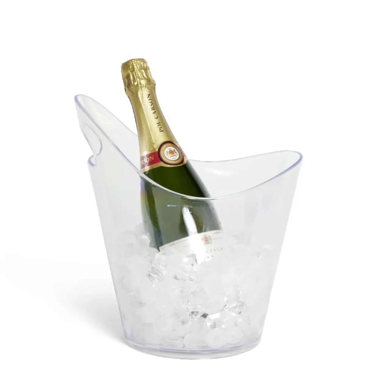 Seau à glaces 5L plastique transparent