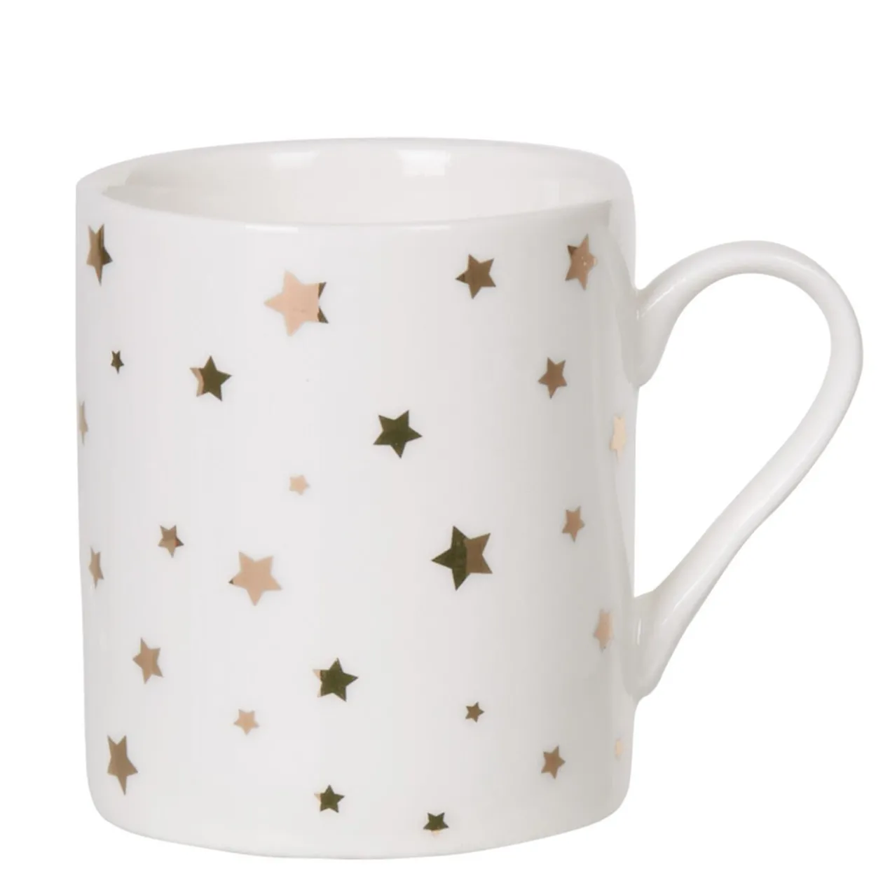 Service à café faïence blanc rose or 6 personnes