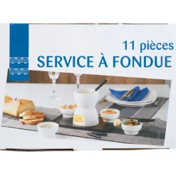Service à fondue 11 pièces