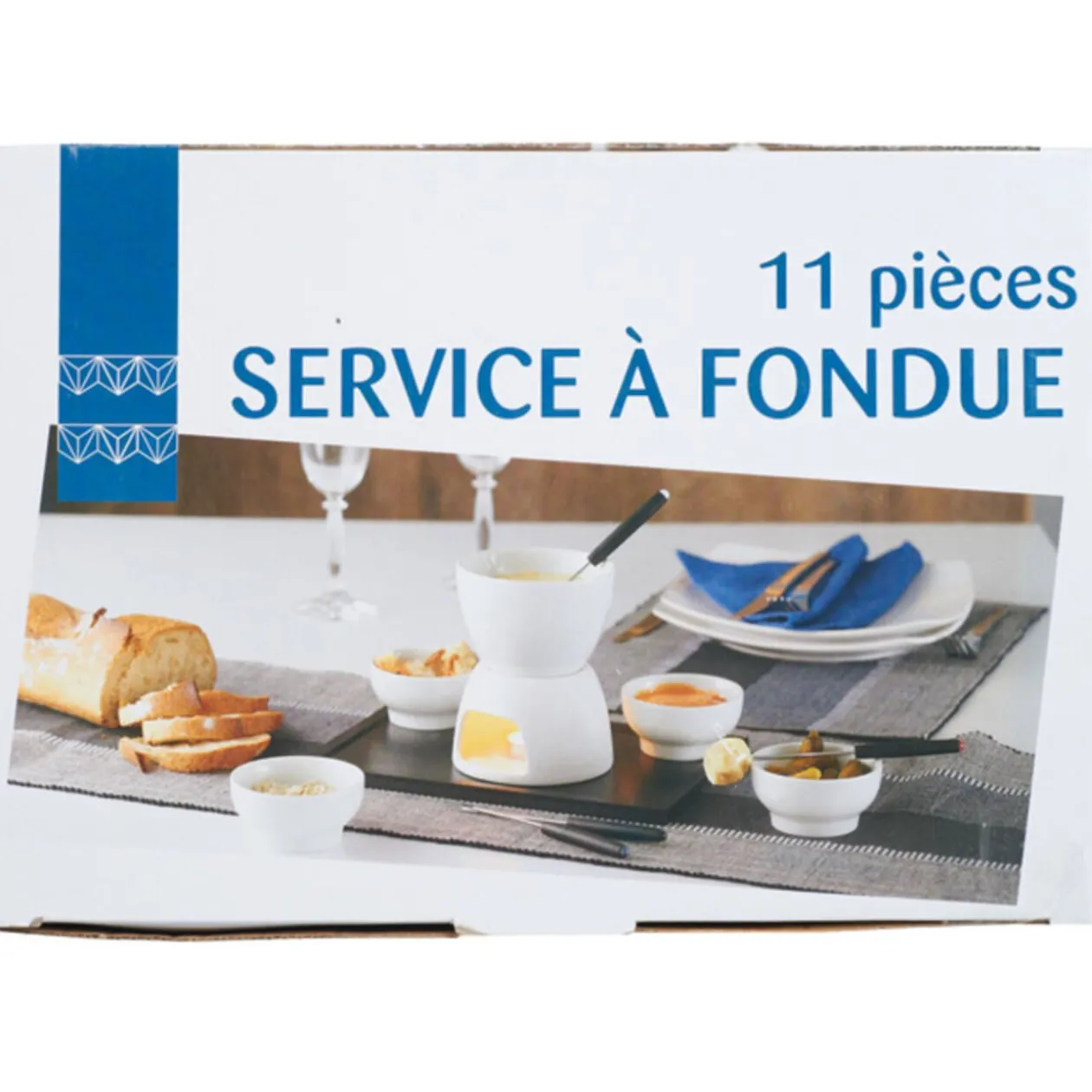 Service à fondue 11 pièces