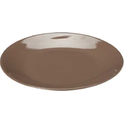 Service à vaisselle marron en faïence 18 pièces