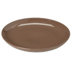 Service à vaisselle marron en faïence 18 pièces