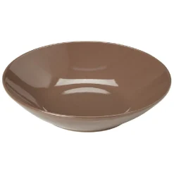 Service à vaisselle marron en faïence 18 pièces