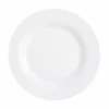 Service vaisselle Luminarc lot de 12 assiettes plates rondes uni blanc