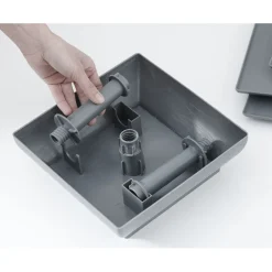 Serviteur 3 niveaux gris anthracite