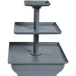 Serviteur 3 niveaux gris anthracite